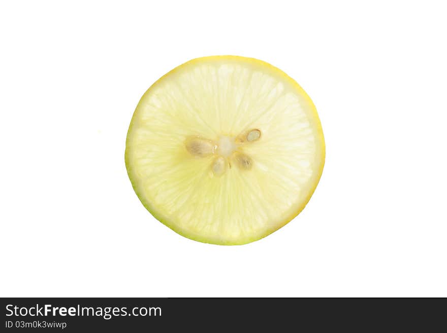 Fresh lime isolated on white background