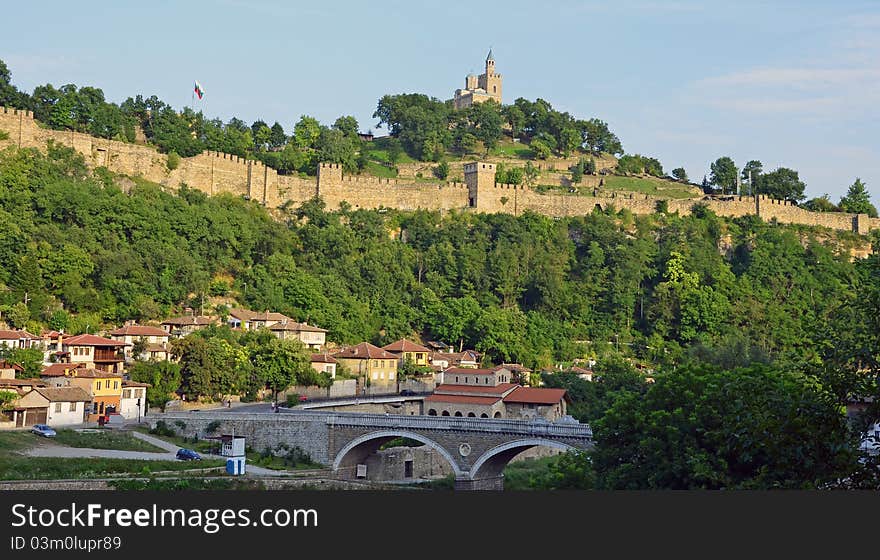 Trapezista fortress and bridge over Yantra river near Veliko Tarnovo former capital of Bulgaria. Trapezista fortress and bridge over Yantra river near Veliko Tarnovo former capital of Bulgaria