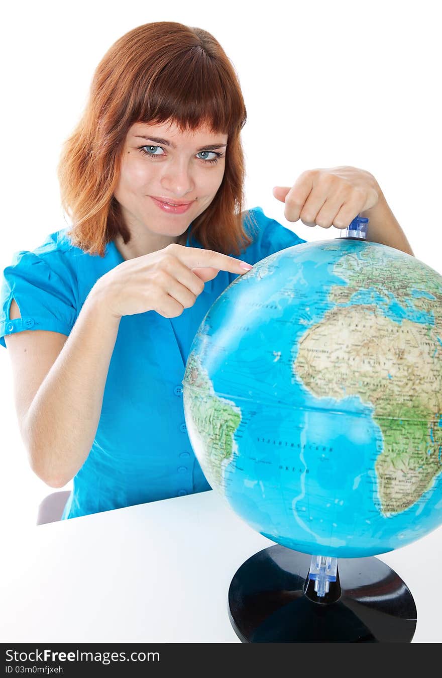 Girl With The Globe