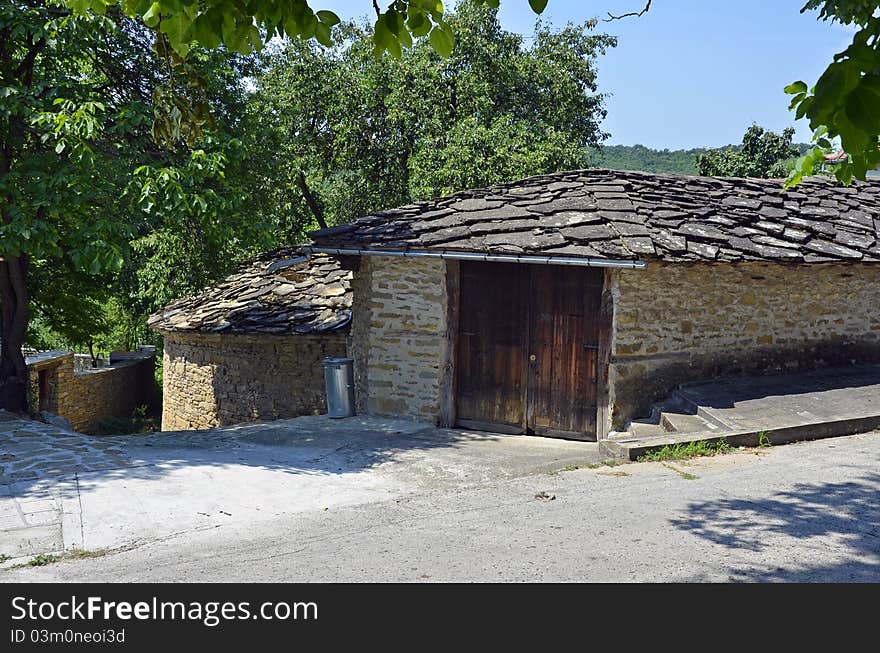 Generic old art in Bulgarian village