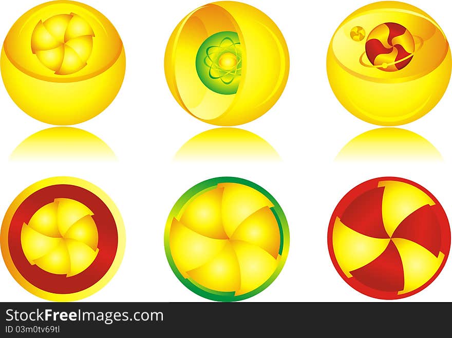 Abstract spheres for your design