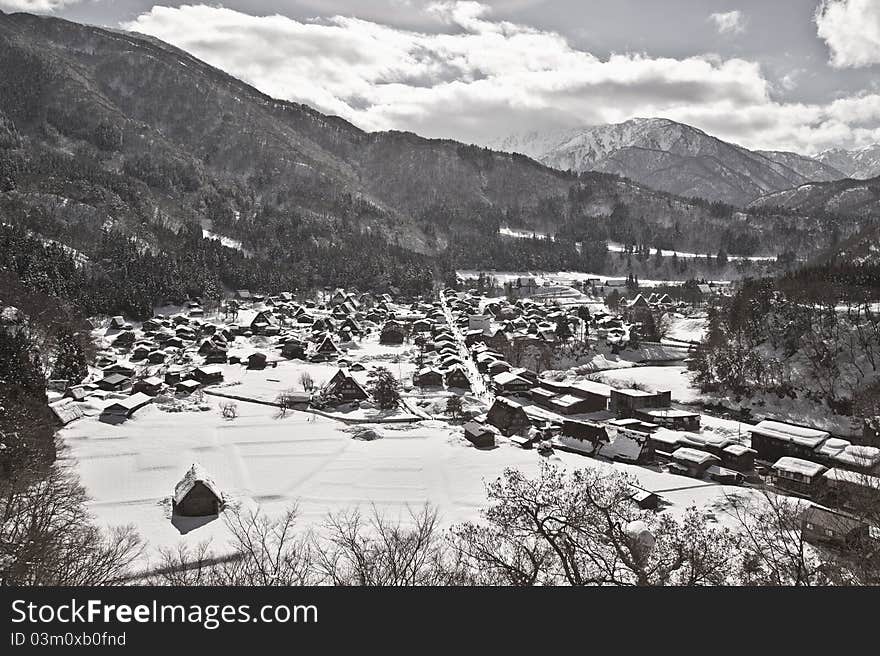 Shirakawagou village toyama perfecture japan. Shirakawagou village toyama perfecture japan