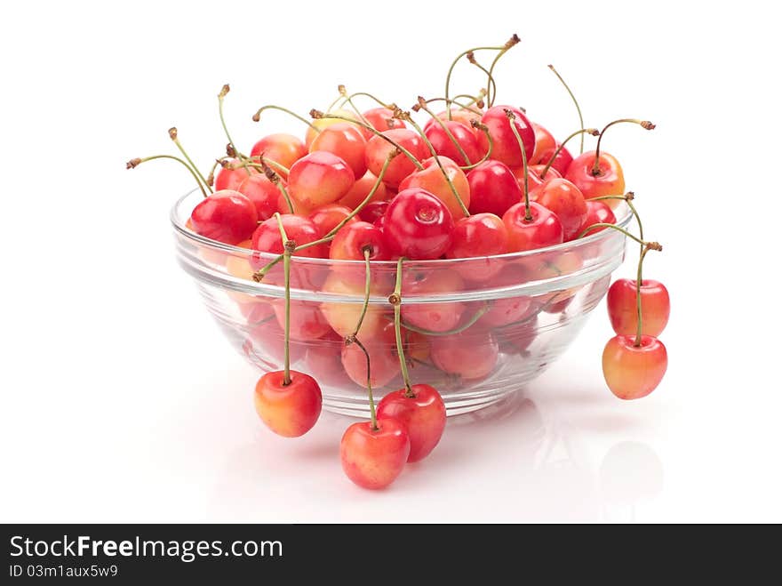 Ripe Cherry In Bowl