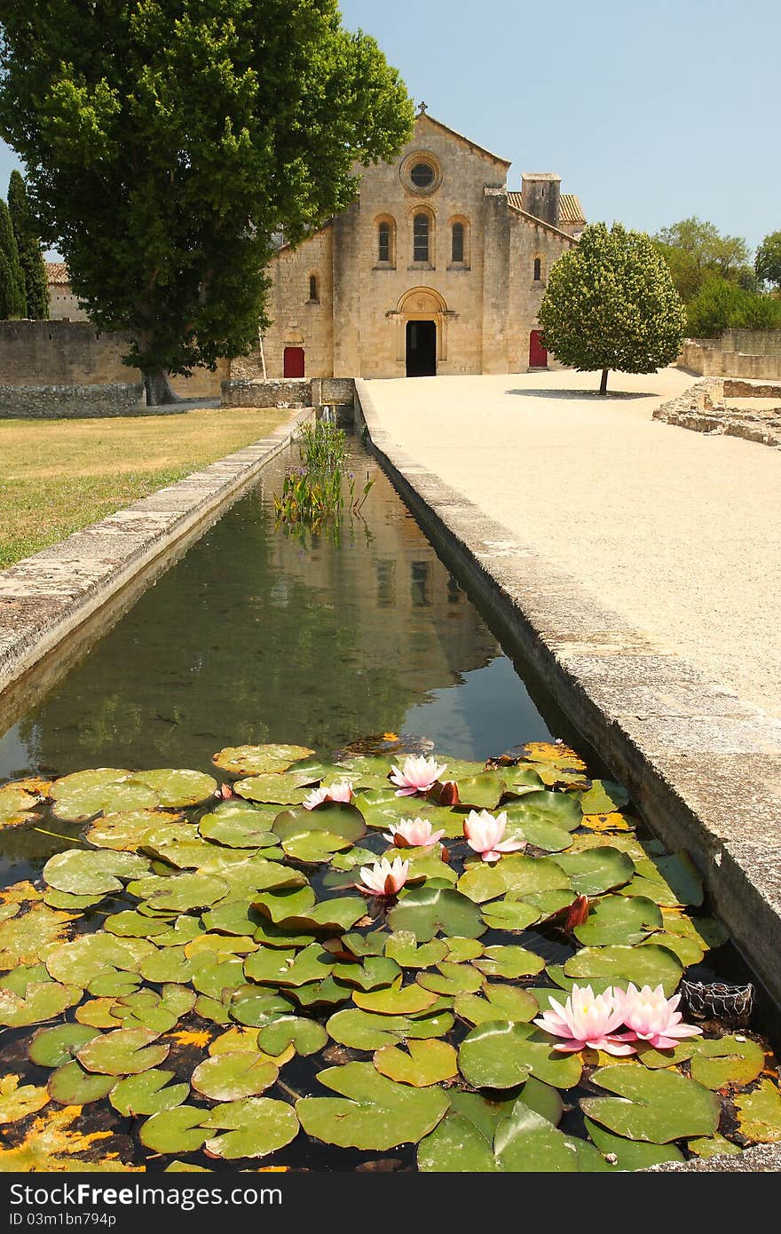 Medieval cistercian monastery in provence in france. Medieval cistercian monastery in provence in france