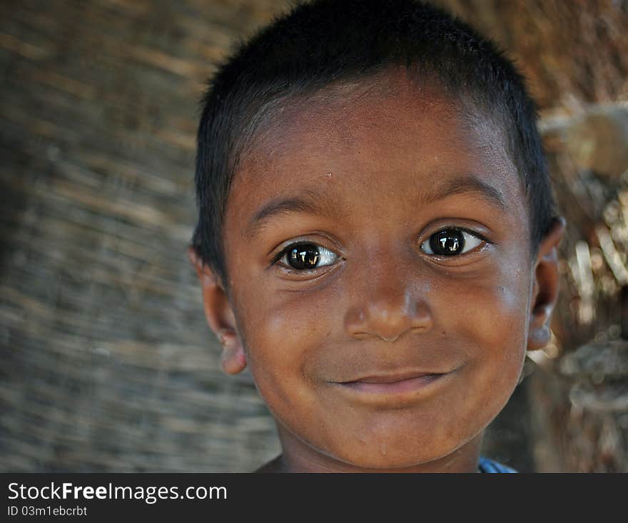 Indian rural boy in happy mood. Indian rural boy in happy mood