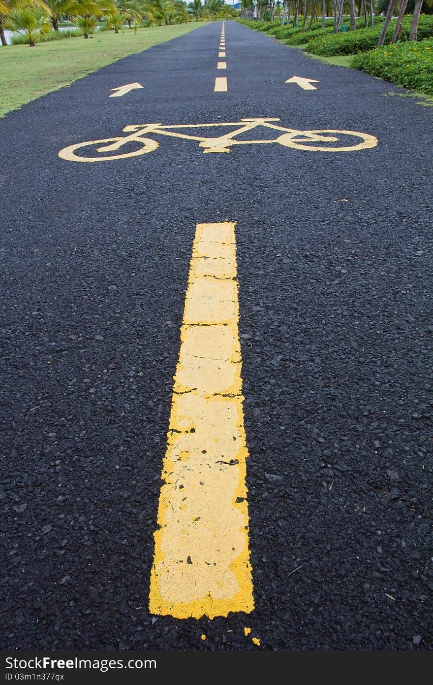 Street for Bikes in Thailand.