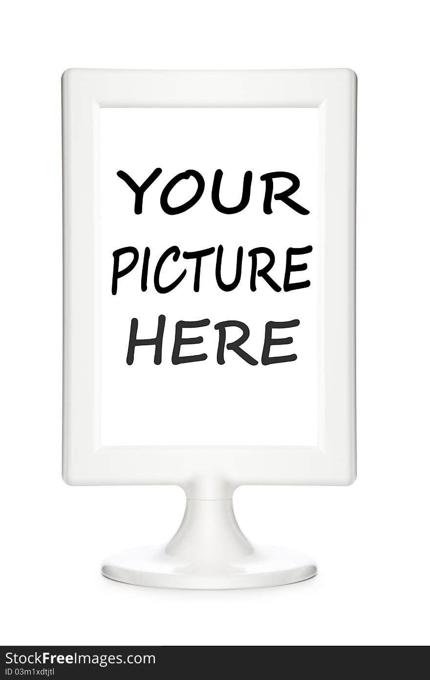 Futuristic Picture Frame on white background