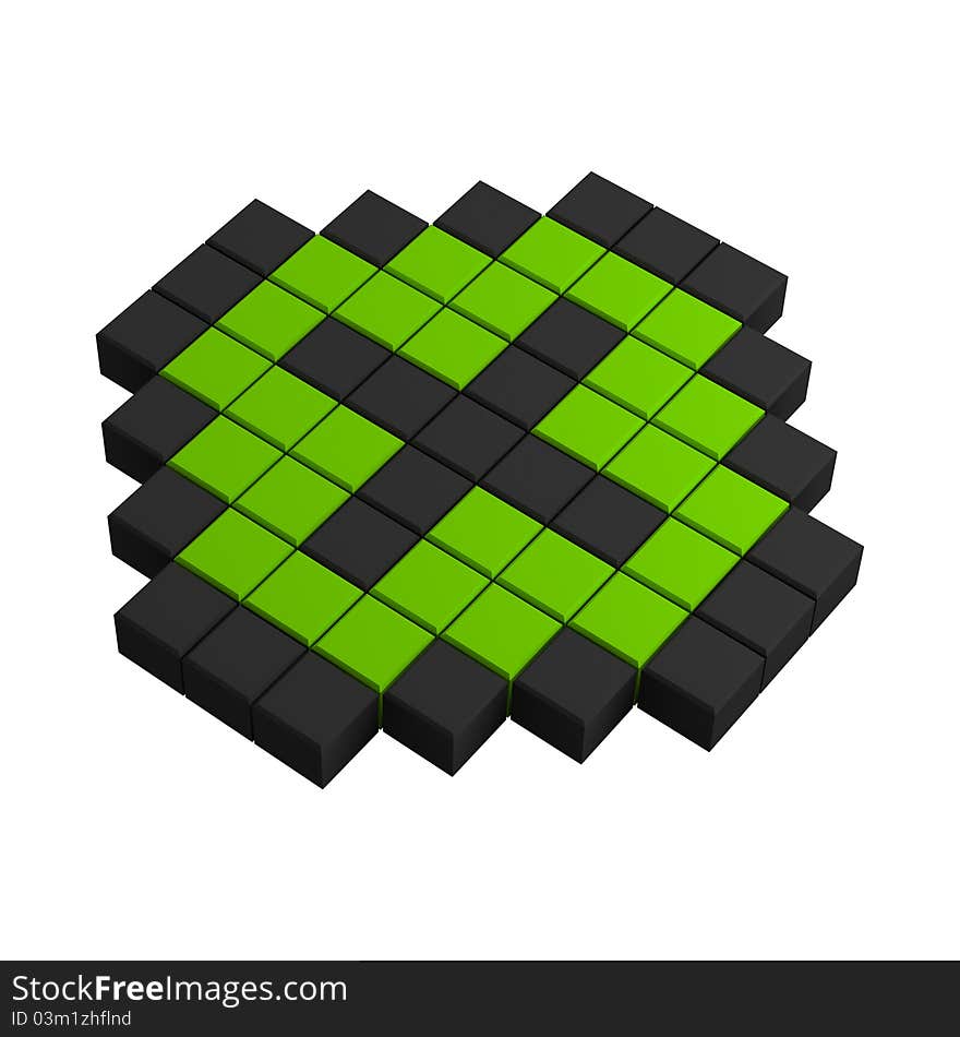 3d plus pixel icon