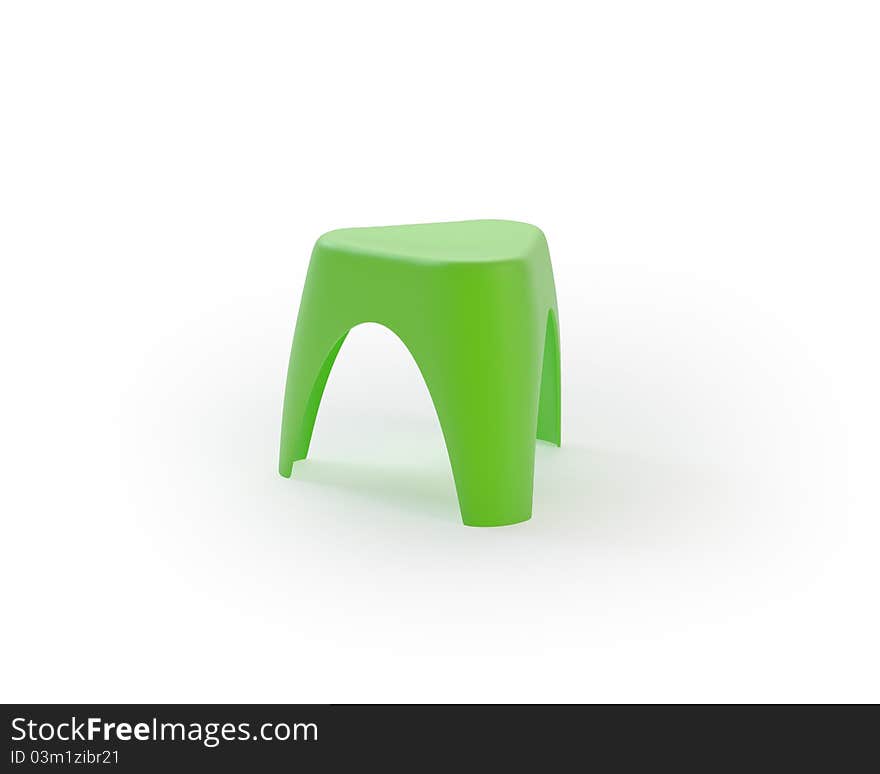 Green Plastic Children Chair