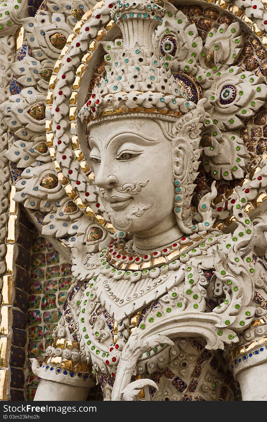 Buddha statue in Thai style molding art atthe temple in Thailand. Buddha statue in Thai style molding art atthe temple in Thailand.