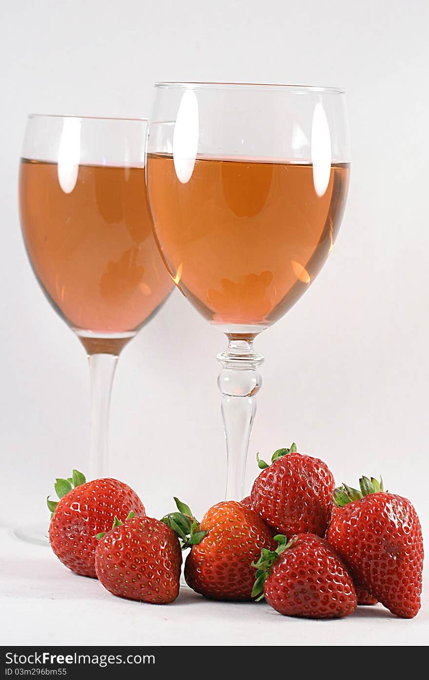 Strawberries and wine