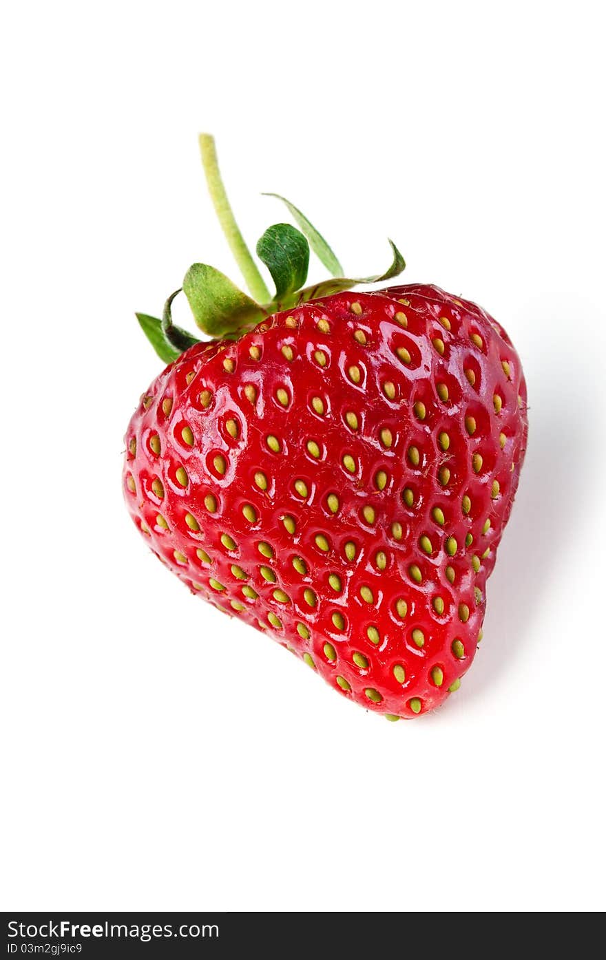 Fresh strawberry  on a white background