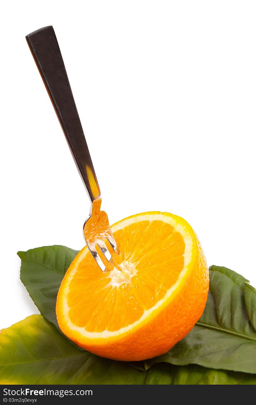 Cut orange