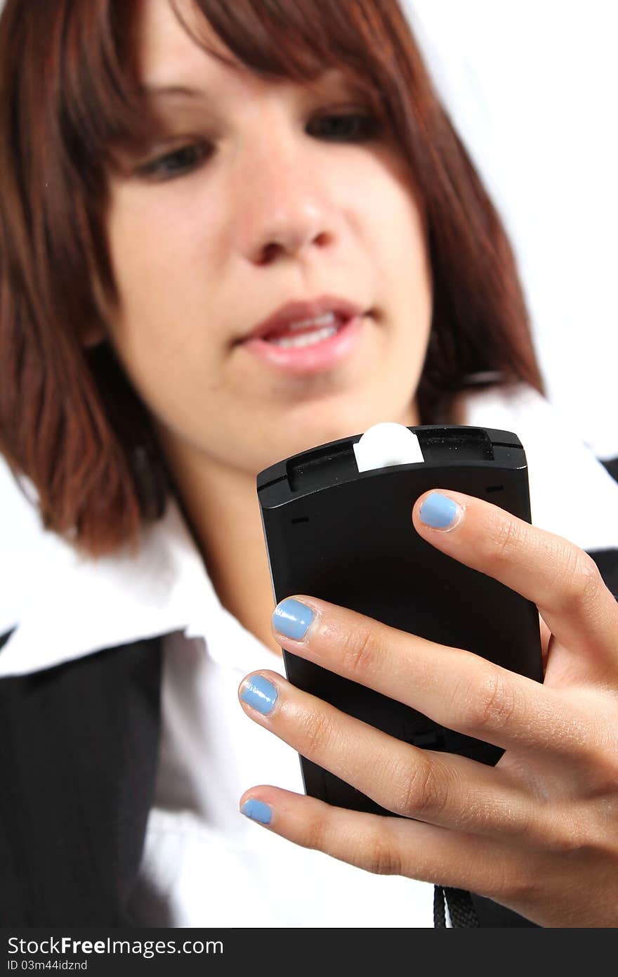 Girl With Mobile Phone