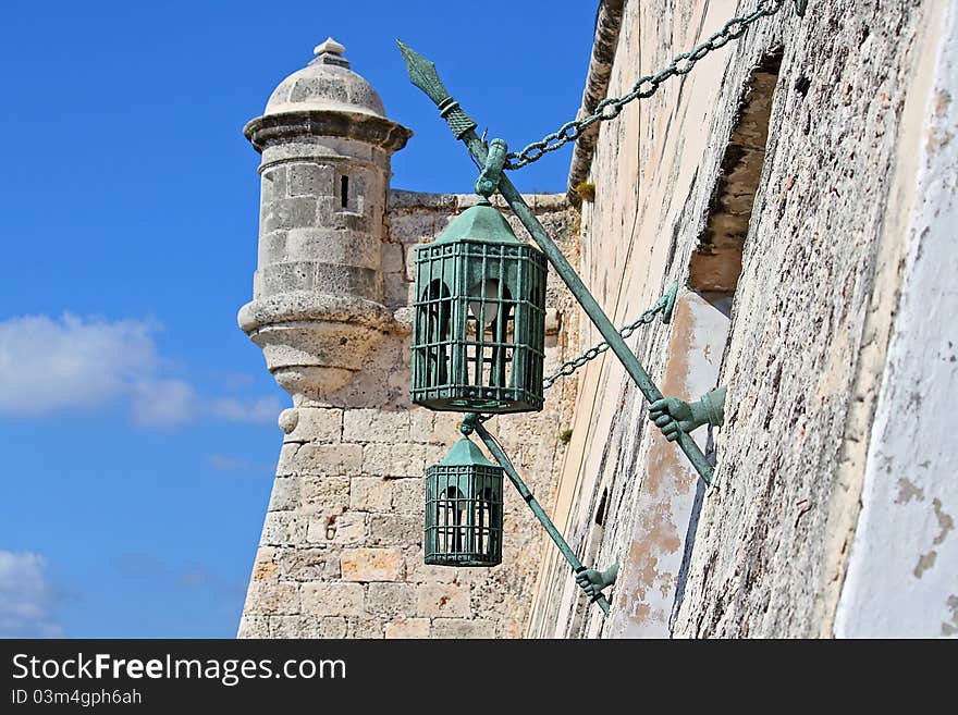 Ancient gate lanterns