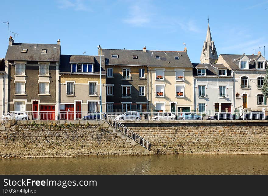 View of the old town in France, Le Mans. View of the old town in France, Le Mans