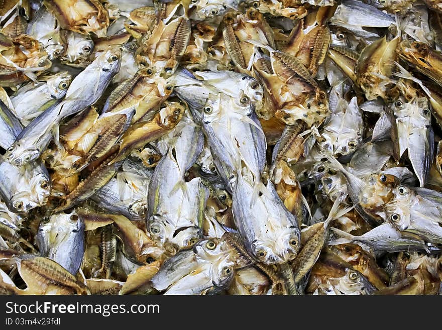 Dried fish at the market