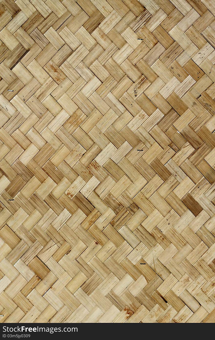 Native Thai style bamboo house wall. Native Thai style bamboo house wall