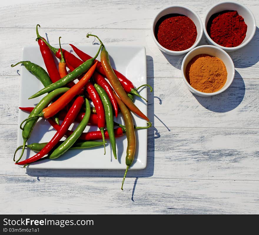 Assorted Chillies and Spices