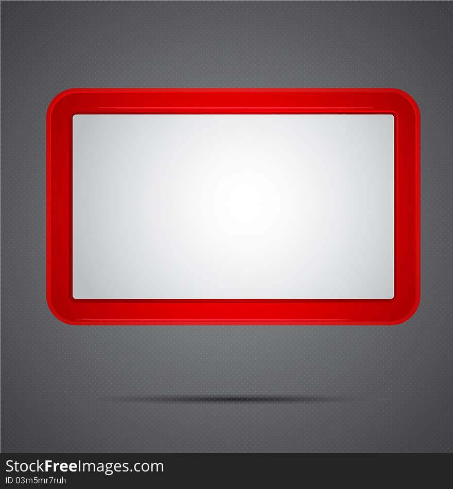 Illustration of copy space on colorful frame on abstract pattern background