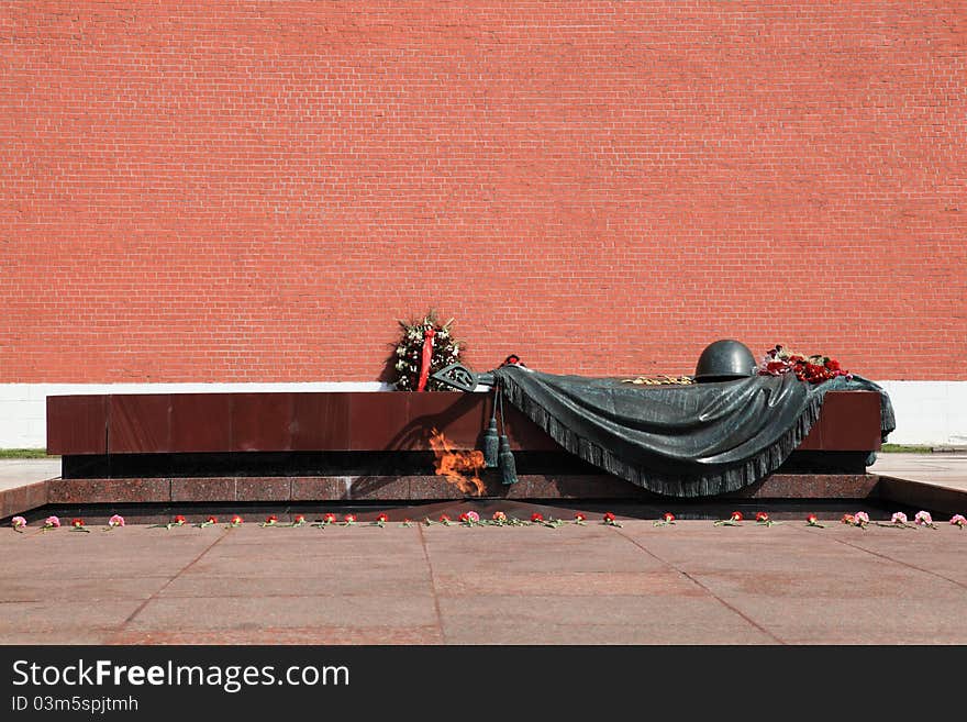 Moscow. Tomb Of The Unknown Soldier. Eternal Fire.