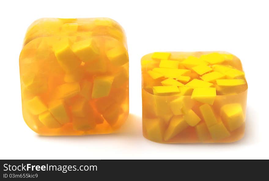 Yellow handmade soap