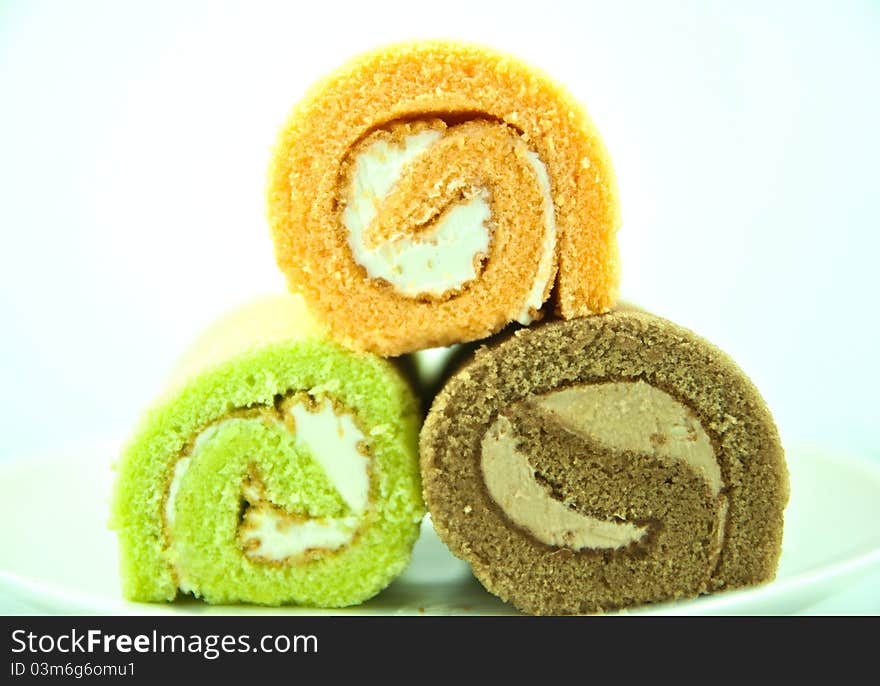 Cream cake roll