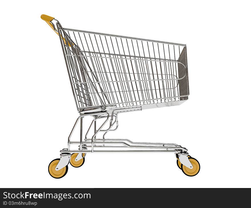 Shopping carts isolated