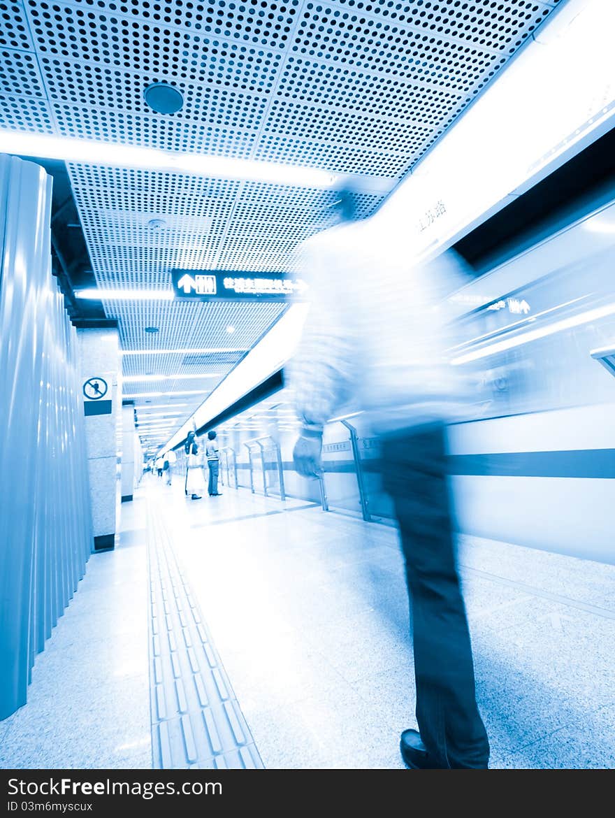 Passenger In The Subway Station