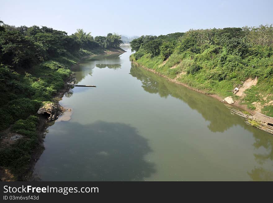 Still a natural river that create a sense of calm. Still a natural river that create a sense of calm.