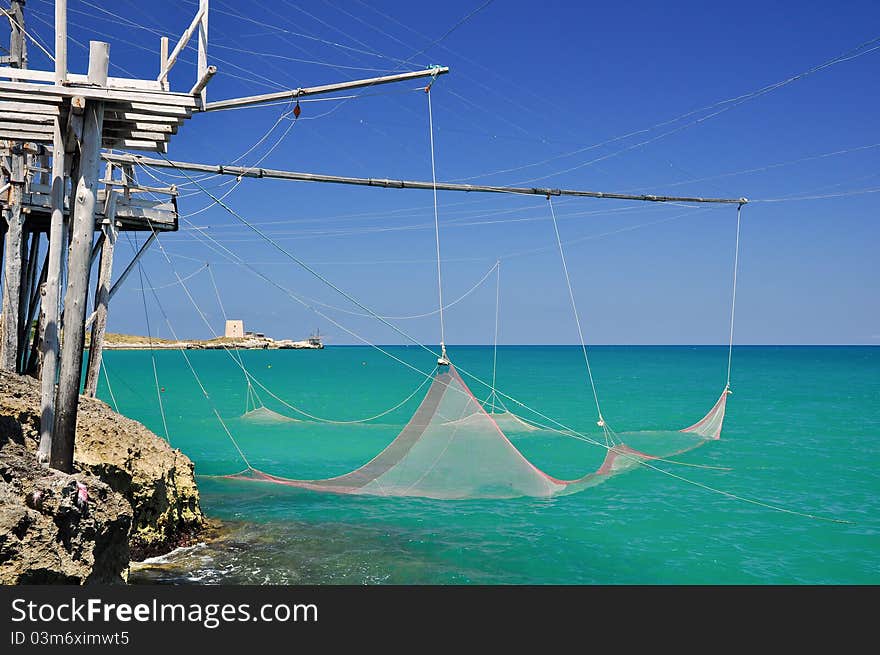 Trabucco, Typical Italian Fishing Machine