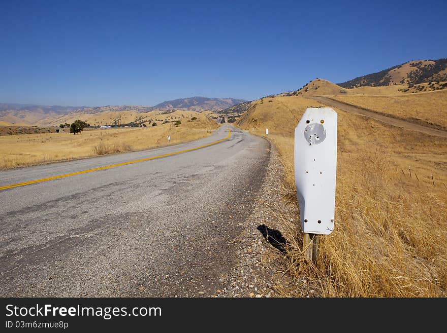 Rural Side road marking