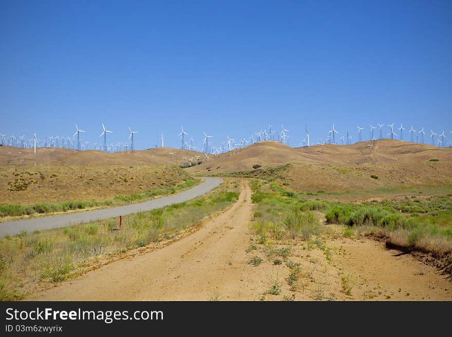 Ridgeline of Wind Farm