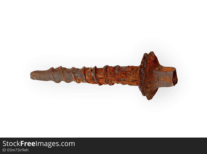 Vintage railway sleeper bolt