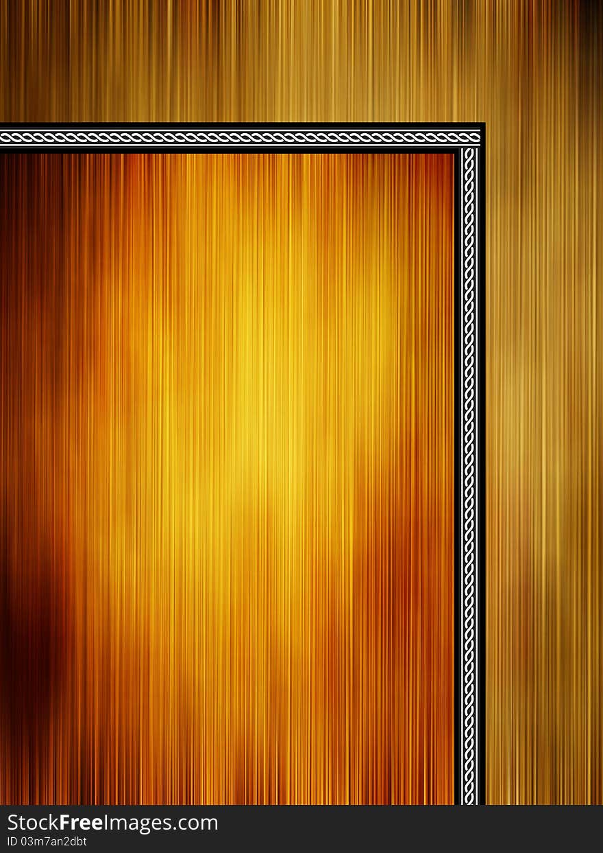 Blank old frame on a colored background