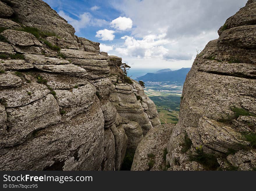 Demerdji peak, near Alushta in Crimea. Demerdji peak, near Alushta in Crimea