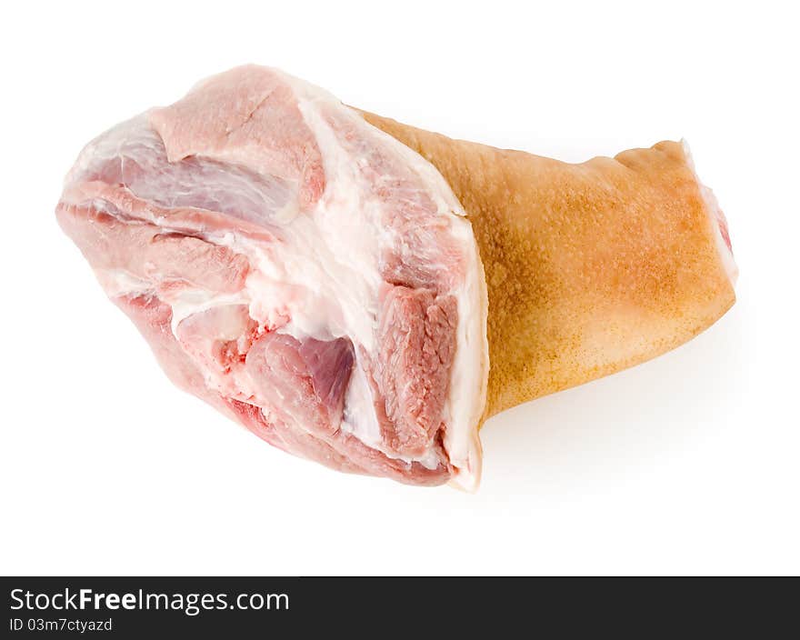 Meat on white background.