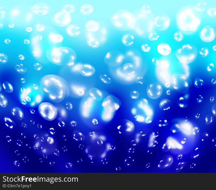 Bubbles in the water