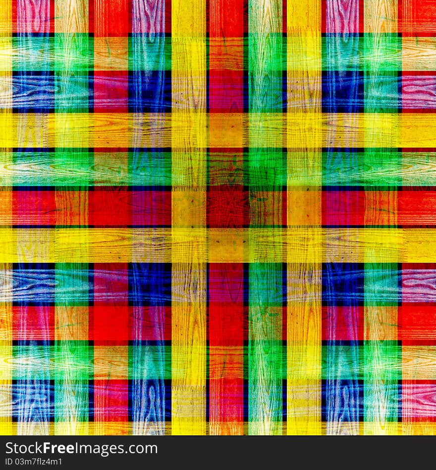 Colorful checkerboard