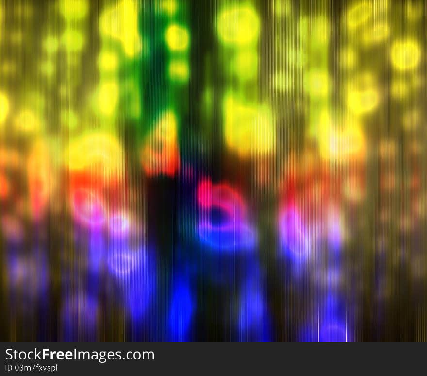 Colorful spots on a grunge background