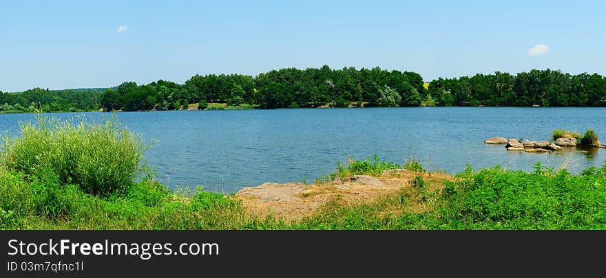 Panoramic View Of The River, Beautiful Scenery