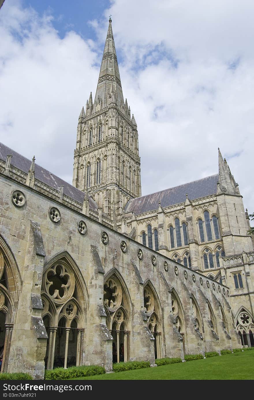 One of Britain's most splendid Cathedrals. Its spire towers over the small town of Salisbury. It is also the home of the Magna Carta. One of Britain's most splendid Cathedrals. Its spire towers over the small town of Salisbury. It is also the home of the Magna Carta