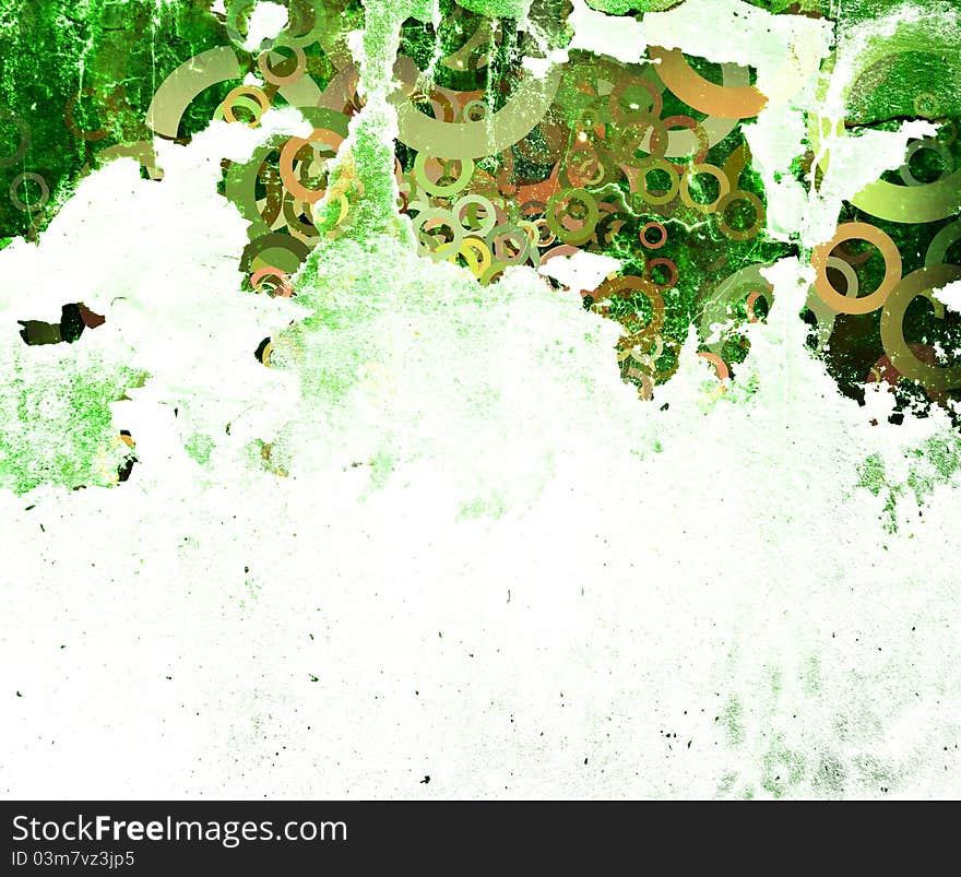 Green Grunge Wall