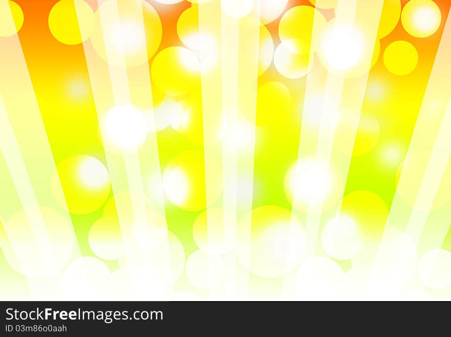 Horizontal Sun Rays Background