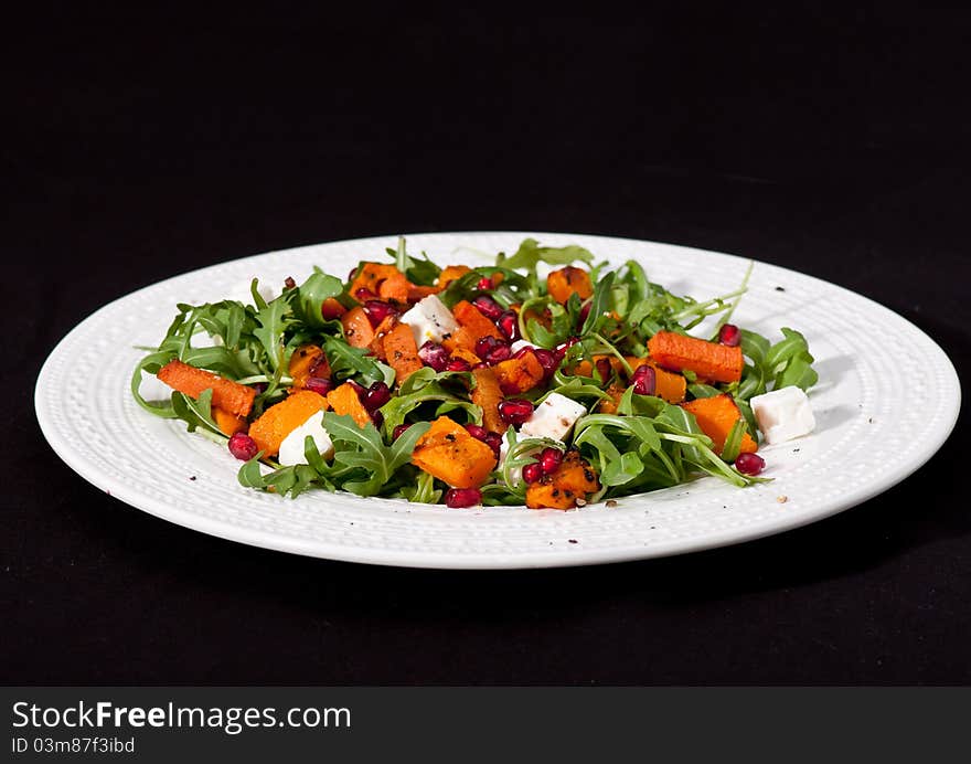 Pumpkin And Pomegranate Salad