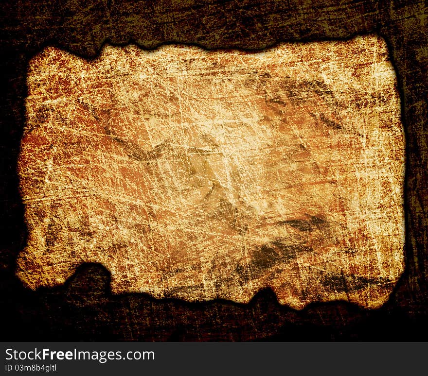 Old paper texture on a dark background