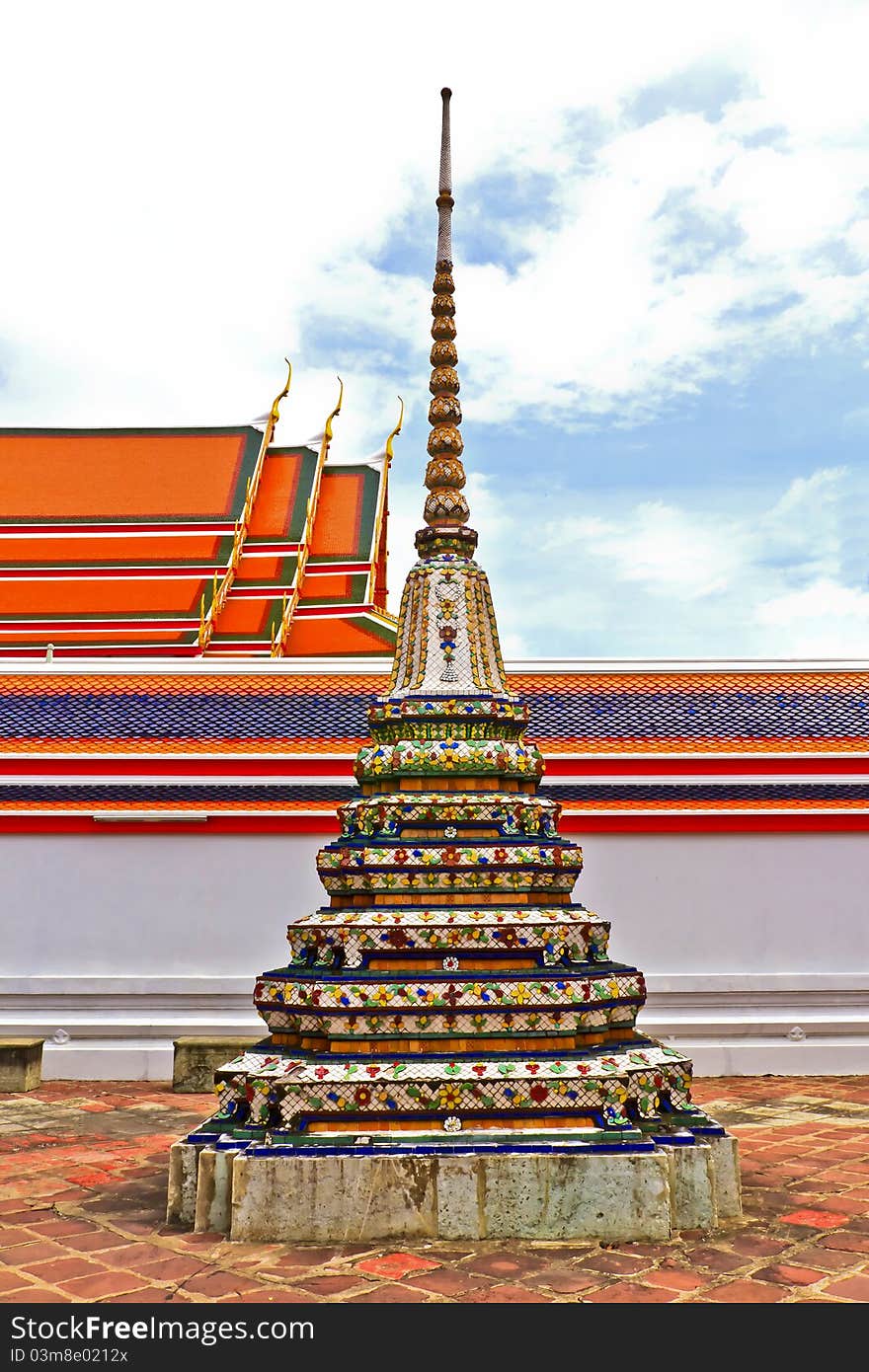 Pagoda from Wat Phoe in Bangkok, Thailand.