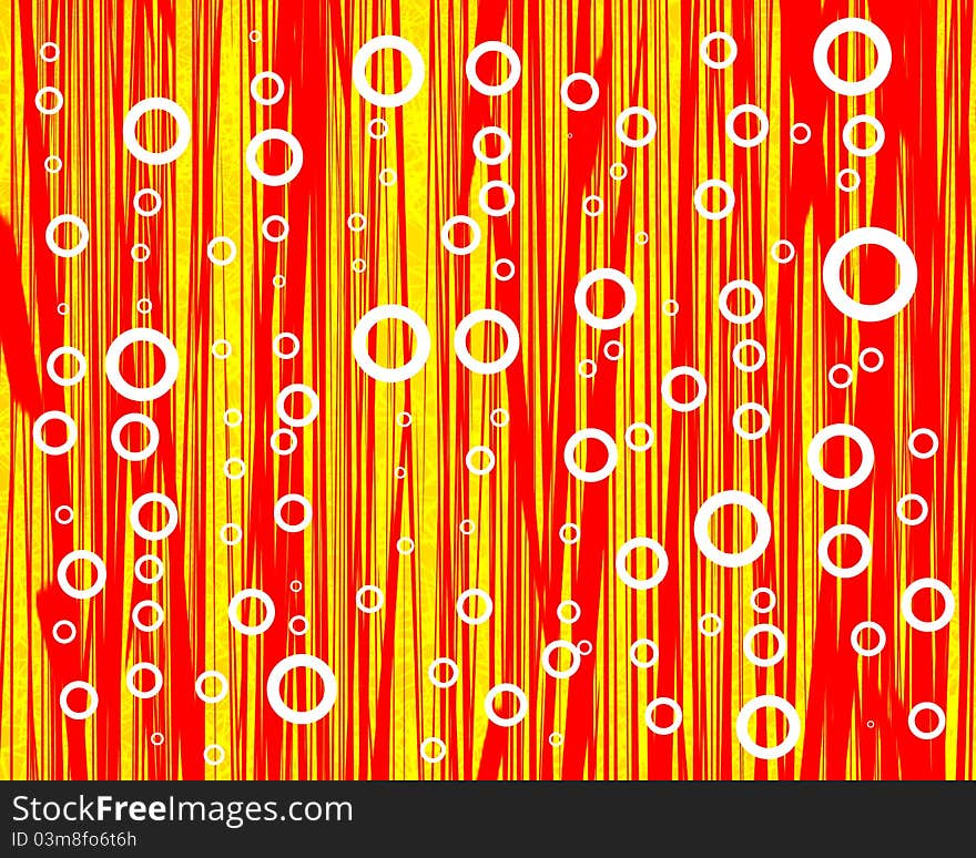 Red lines on orange background