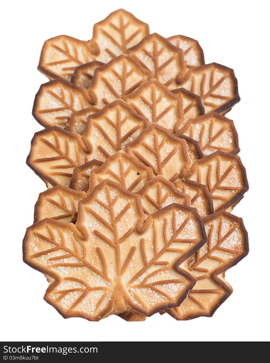 Cookies isolated on the white background