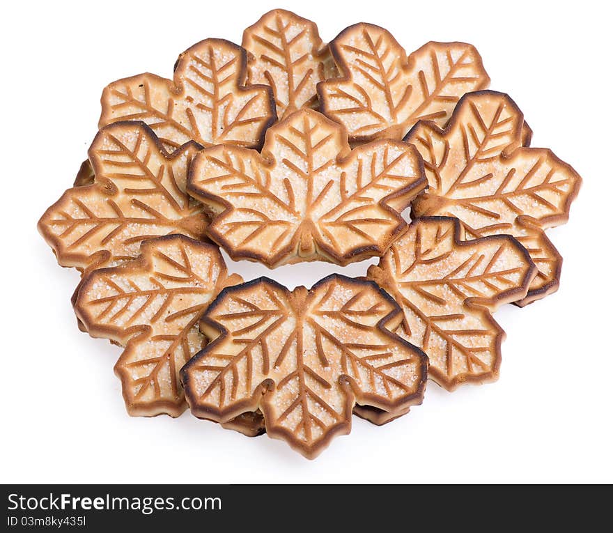 Cookies isolated on the white background